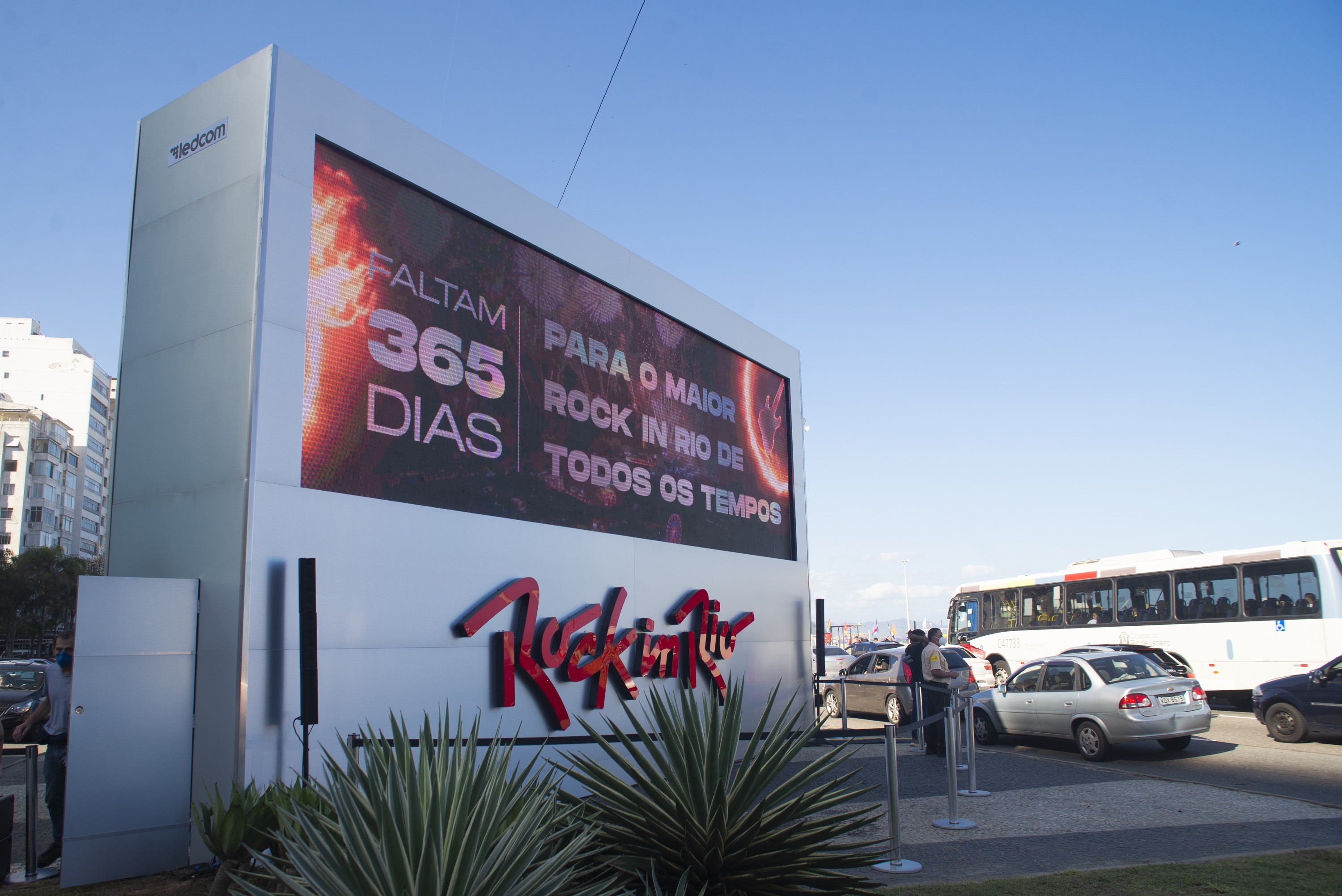 Inauguração de relógio com contagem regressiva para o Rock in Rio 2022 (Foto: Divulgação / Rock in Rio) Inauguração de relógio com contagem regressiva para o Rock in Rio 2022 (Foto: Divulgação / Rock in Rio)