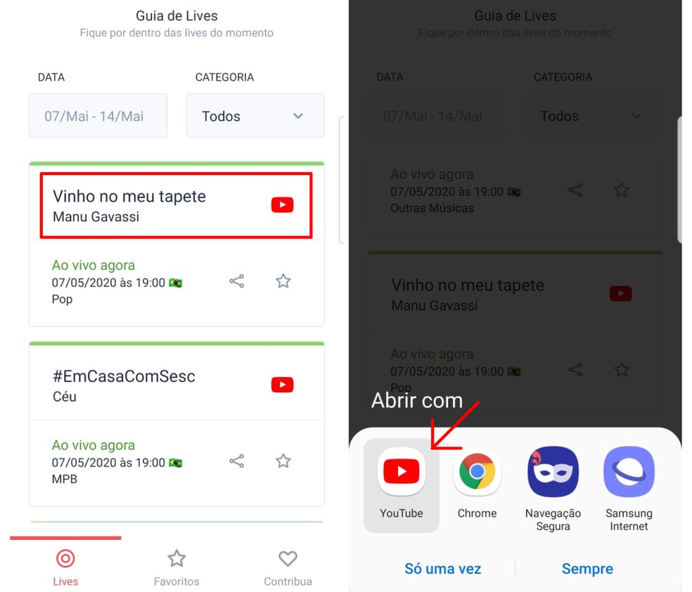 lives de hoje como descobrir transmissoes ao vivo com app fique em casa techtudo