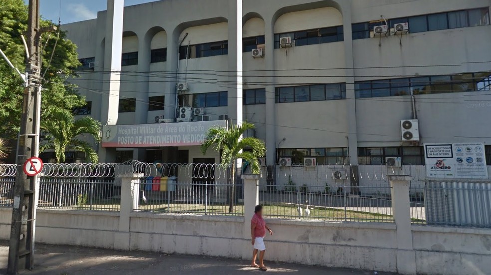 Hospital Militar do Recife fica no bairro da Boa Vista, no Centro da capital pernambucana (Foto: Reprodução/Google Street View)