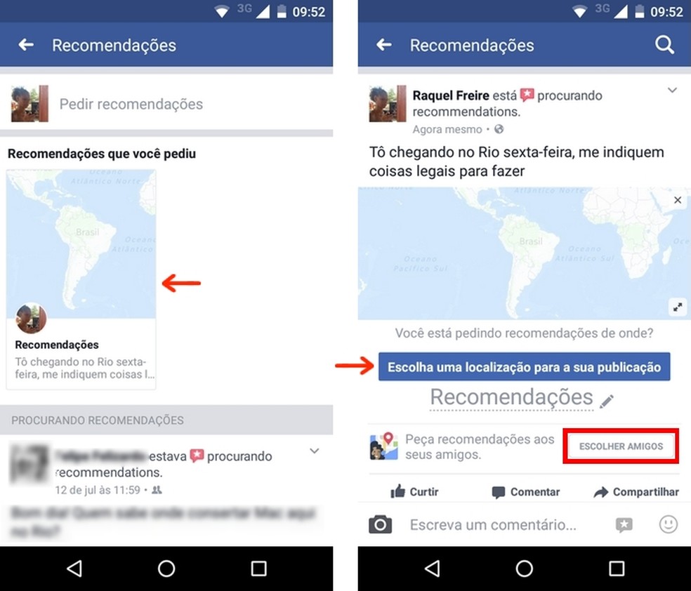 Como criar posts de no Facebook para Android