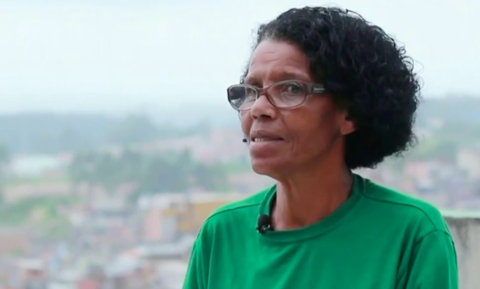 Vera Lúcia, presidente da ONG Auriverde, no Grajaú, Zona Sul de São Paulo, está desaparecida — Foto: Reprodução/TV Globo