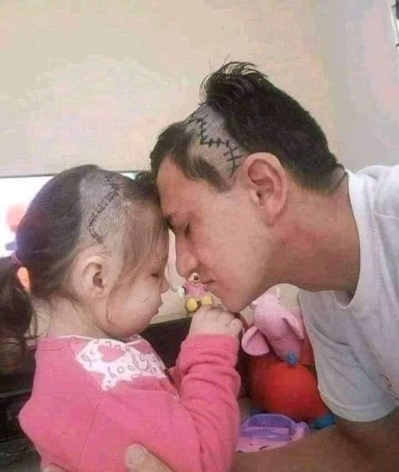 Foto de pai e filha viralizou nas redes sociais (Foto: Reprodução/Twitter/Figen)