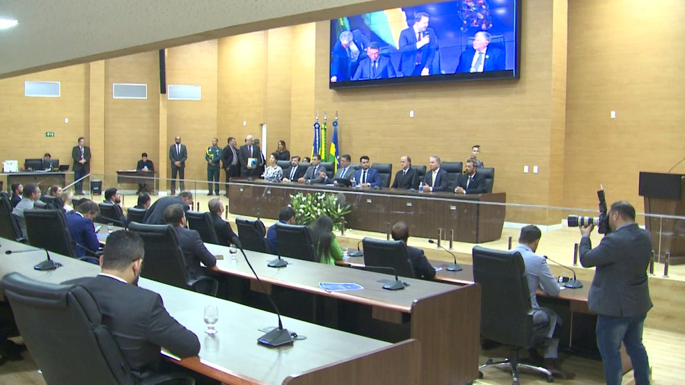 Deputados retomam sessões ordinárias após recesso parlamentar na ALE — Foto: Tiago Frota/Rede Amazônica
