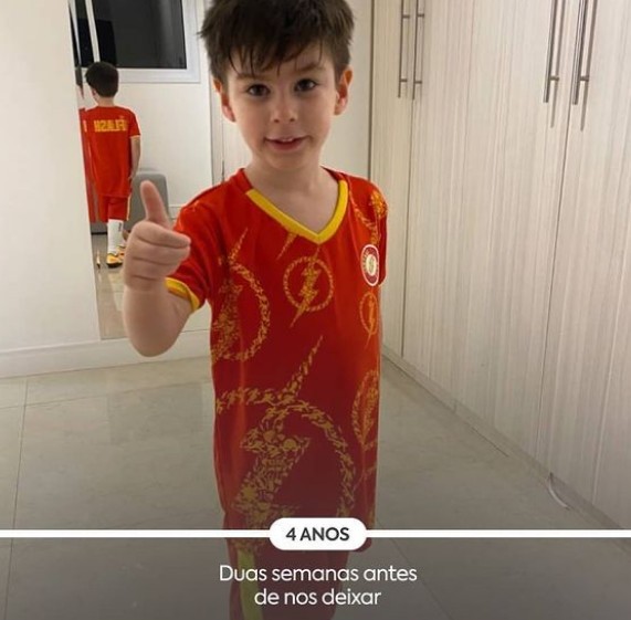 Pai do pequeno Henry fez homenagem ao menino no Dia das Crianças (Foto: Reprodução/Instagram/Leniel Borel de Almeida Junior)
