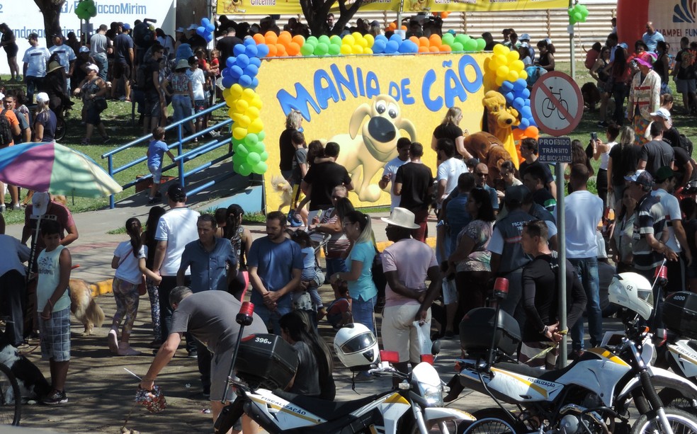 10º Mania de Cão foi realizado neste domingo (27) (Foto: Stephanie Fonseca/G1)