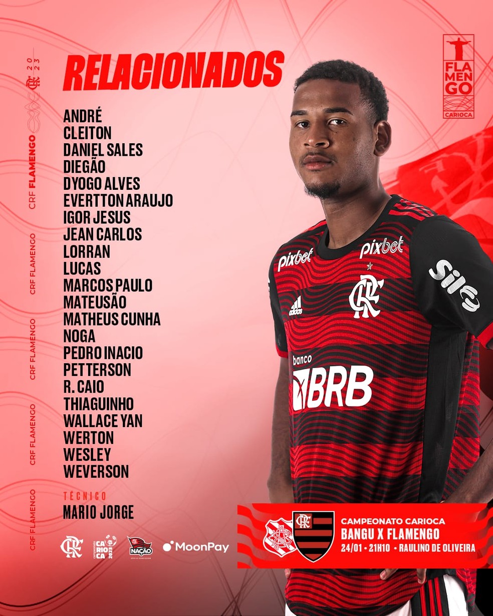 Rodrigo Caio est&aacute; relacionado pelo Flamengo &mdash; Foto: Divulga&ccedil;&atilde;o