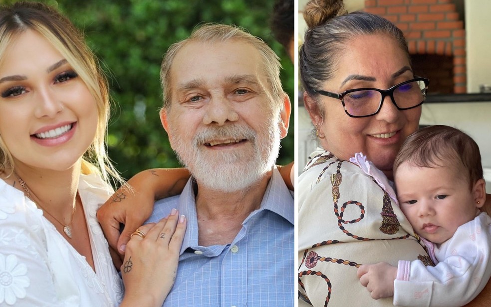 Virgínia com o pai,  Mário, e a mãe,  Margareth — Foto: Reprodução Instagram