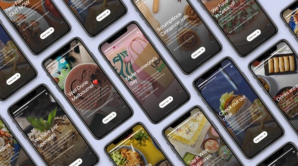 Stories no app: conteúdo criado pelos restaurantes diretamente na plataforma (Foto: Divulgação)