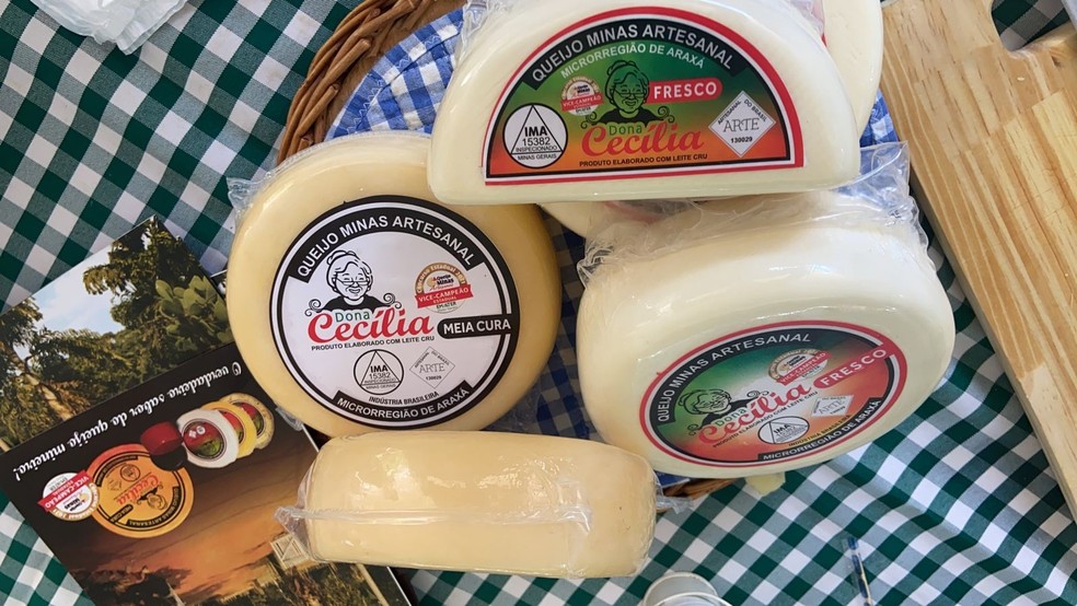 Queijo da cidade de Santa Juliana foi premiado em competição internacional em São Paulo — Foto: Reginaldo José/Arquivo