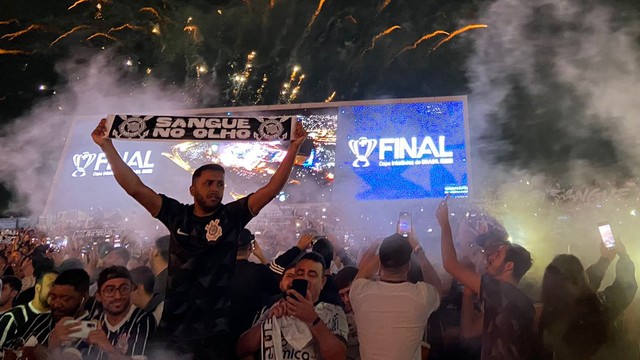 Torcida do Corinthians em jogo contra o Flamengo