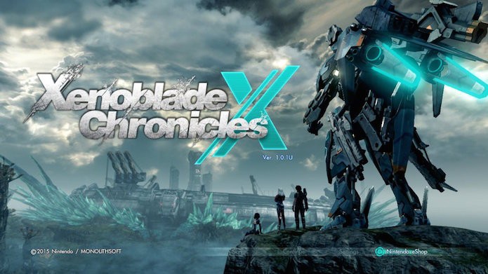 Xenoblade Chronicles X: abra o jogo e acesse Nintendo eShop a partir do menu principal (Foto: Reprodução/Victor Teixeira)