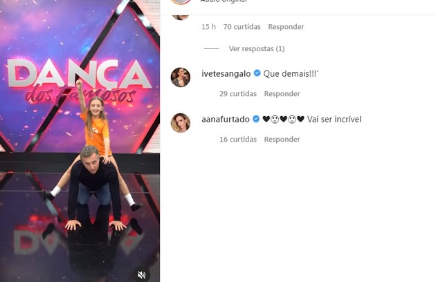 Ivete Sangalo e Ana Furtado também elogiaram o vídeo (Foto: Reprodução)