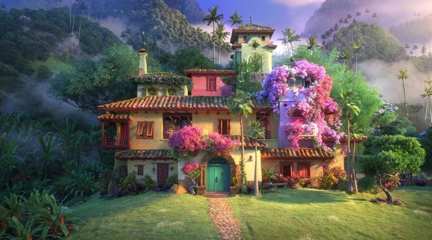 A Casa Madrigal, do filme Encanto, lançado pela Disney em 2021 (Foto: Reprodução/Disney)