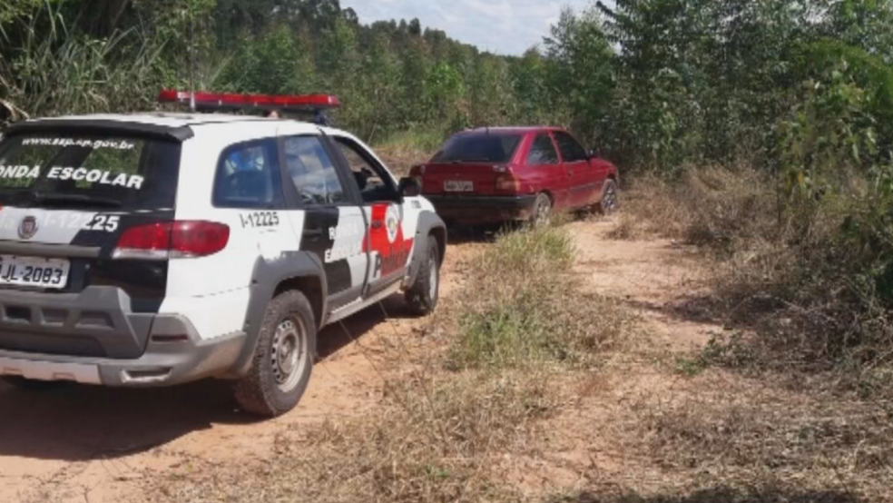 Corpos foram achados na área rural de Itatinga (Foto: Reprodução/TV TEM)