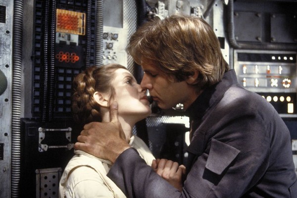 Harrison Ford e Carrie Fisher em O Império Contra-Ataca  (Foto: Divulgação)