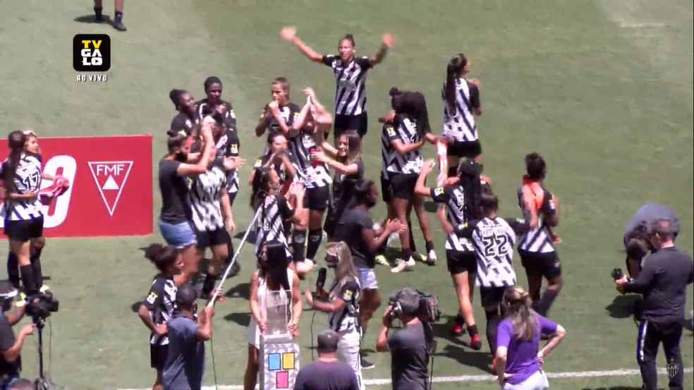 Atlético feminino campeão estadual 2020 — Foto: TV Galo 