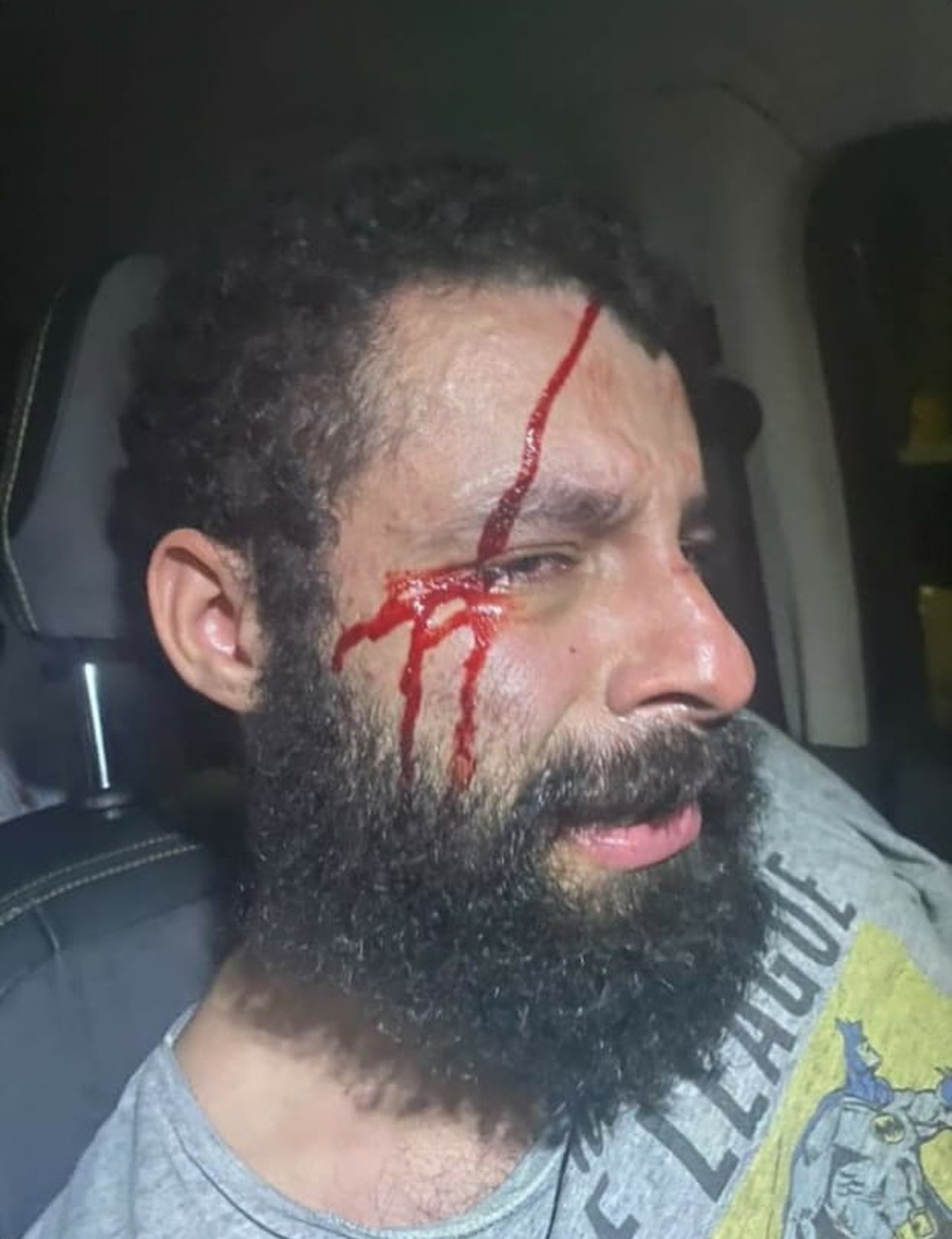 Homem era agredido por médica em Tremembé — Foto: Reprodução