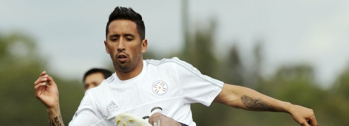 Lucas Barrios - Paraguai - Copa América (Foto: Reuters)