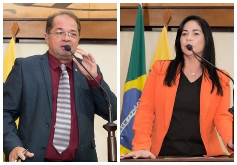 Marcos Cavalcante e Maria Antonia - deputados Acre  — Foto: Aleac