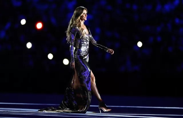 Gisele Bündchen na abertura dos Jogos Olímpicos Rio 2016 (Foto: Reprodução/Getty Images)