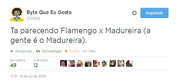 A camisa da Alemanha em alusão à do Flamengo também foi citada nas piadas no Twitter (Foto: Reprodução/Twitter/bqeg)