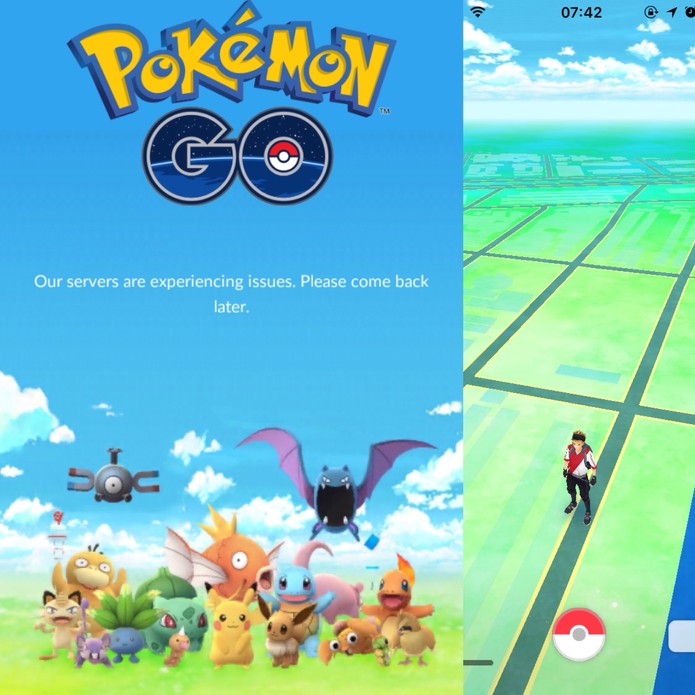 Pokémon Go pode ter problemas de conexão e erros (Foto: Reprodução/Felipe Vinha)