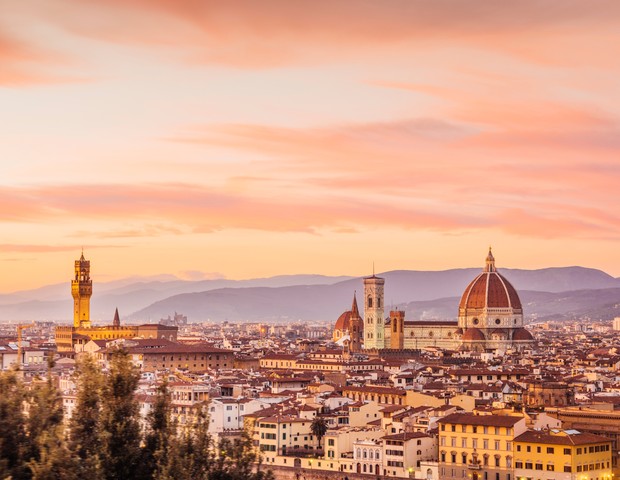 Florence's skyline at sunset (Foto: Getty Images)