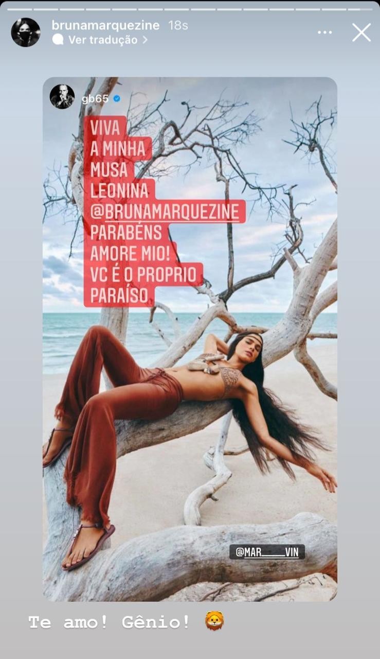 Bruna Marquezine ganha homenagens de aniversário (Foto: Reprodução/Instagram)