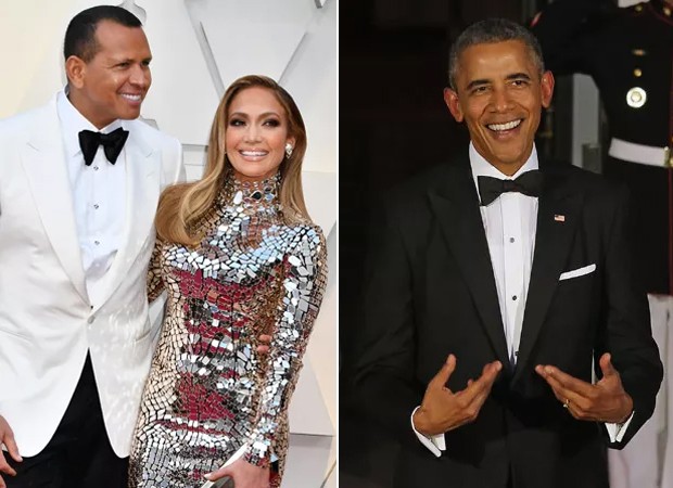 Alex Rodriguez, Jennifer Lopez e Barack Obama (Foto: Getty Images)