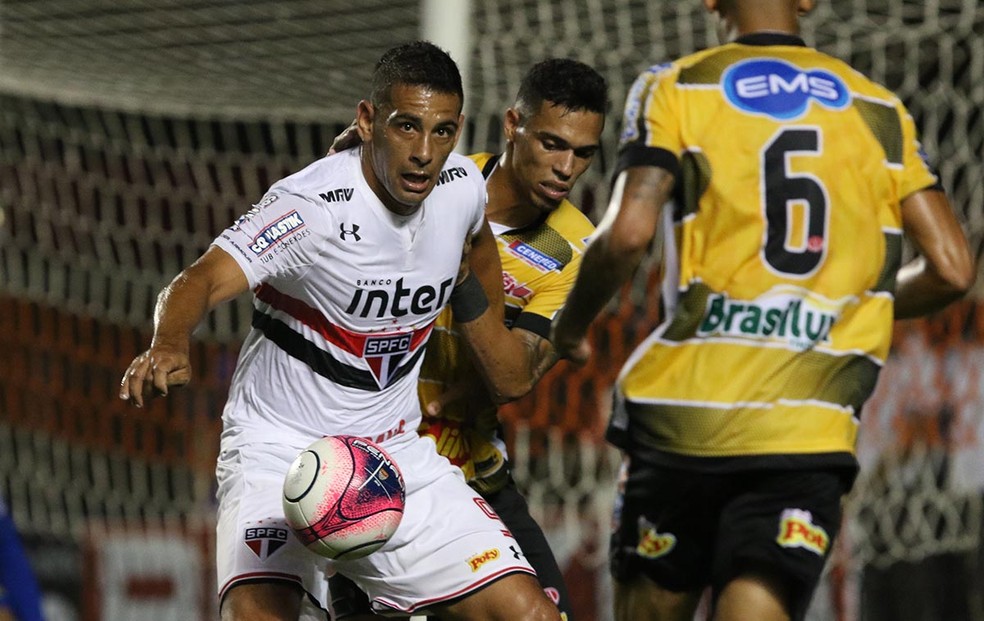 Diego Souza estreou pelo São Paulo contra o Novorizontino (Foto: Érico Leonan / saopaulofc.net)