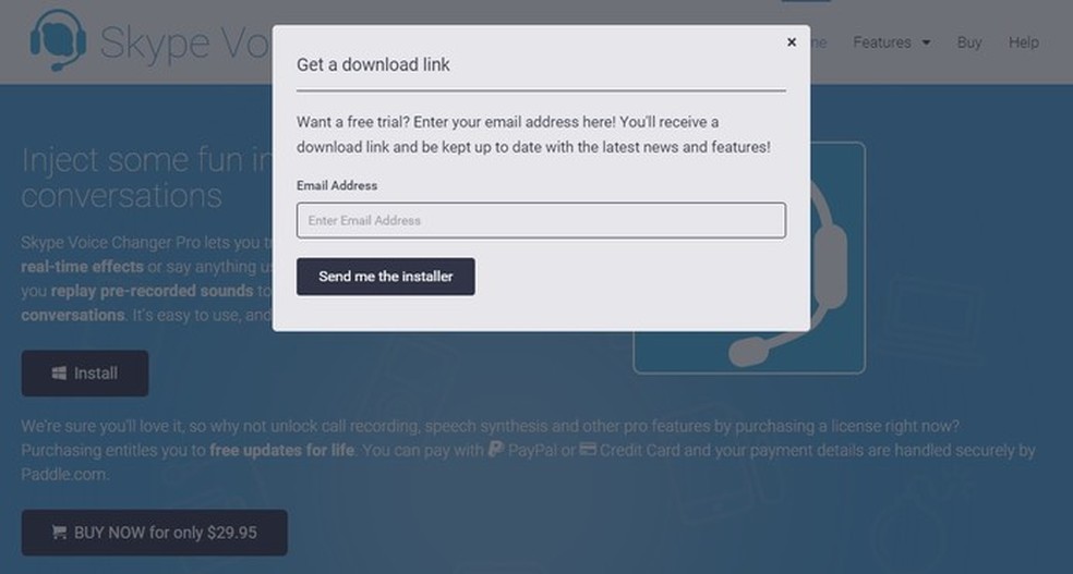 how to change voice on skype