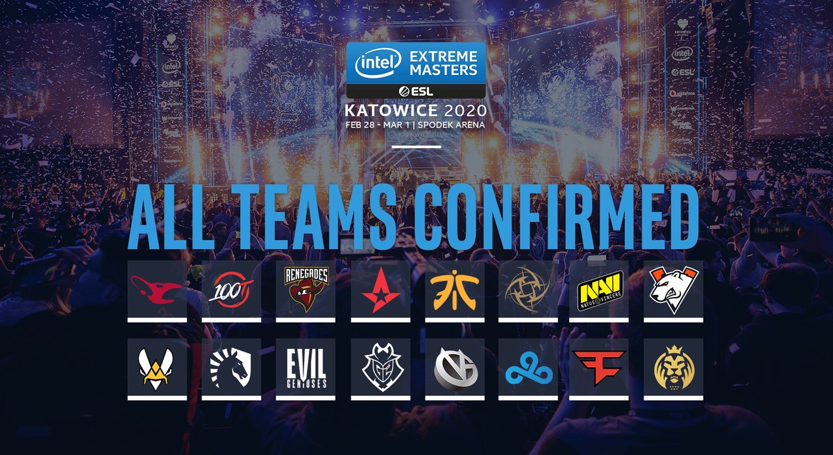 CSGO veja times, datas e onde assistir aos jogos do IEM Katowice 2020