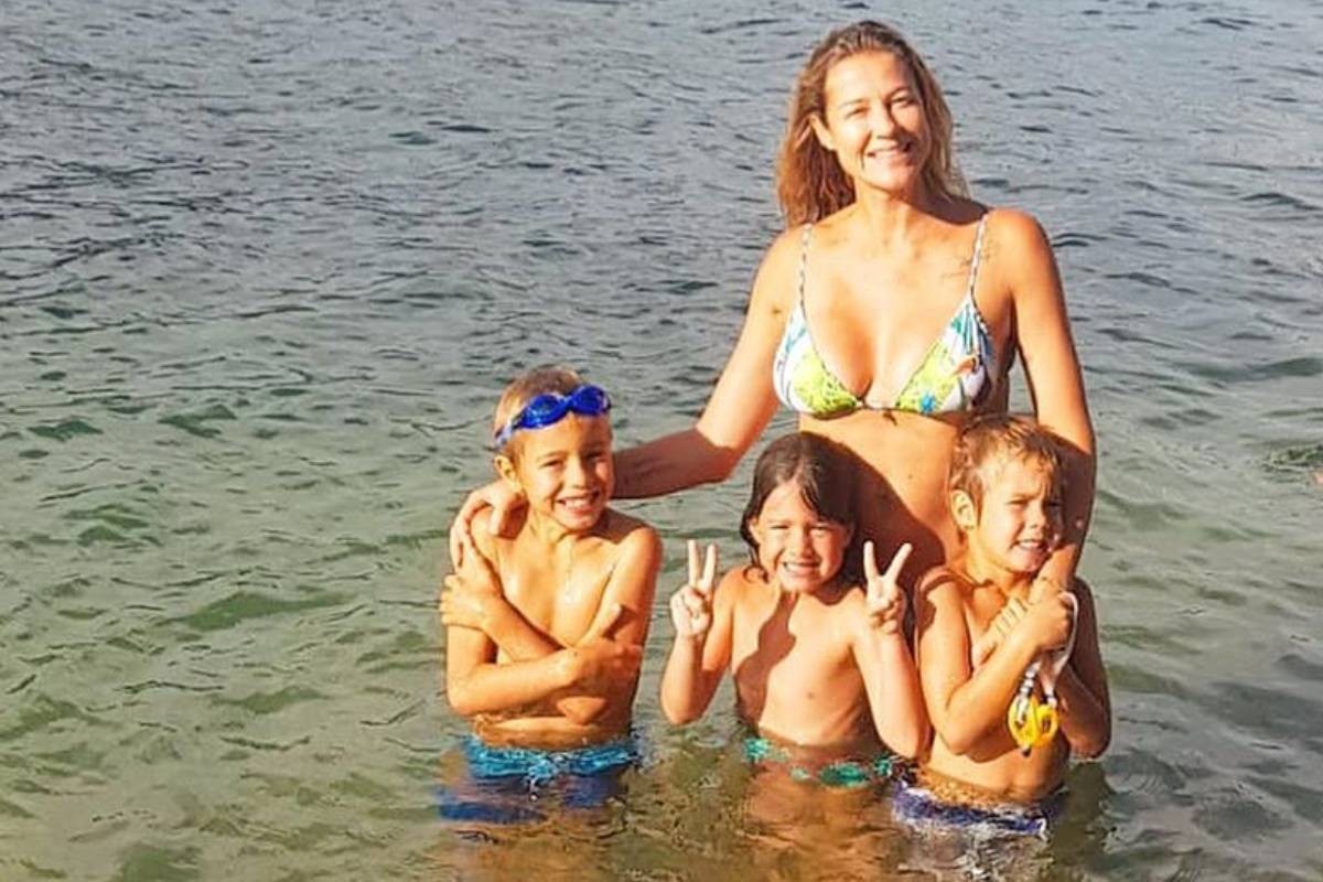 Luana Piovani curte último dia de férias com filhos. (Foto: Reprodução/Instagram)