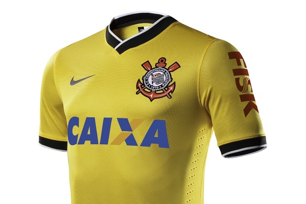 Camisa amarela do Corinthians confeccionada pela Nike (Foto: Divulgação)