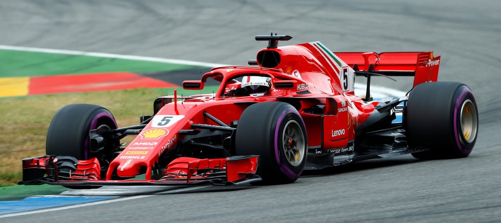 Vettel acelera Ferrari na classificação em Hockenheim (Foto: Reuters)