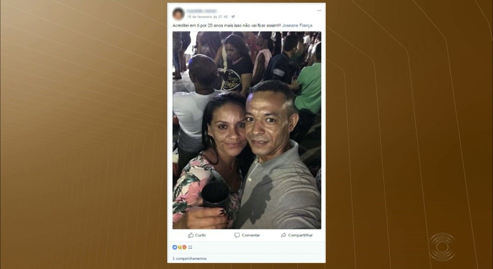 "N&atilde;o vai ficar assim", disse suspeito em uma das publica&ccedil;&otilde;es nas redes sociais. (Foto: Reprodu&ccedil;&atilde;o/TV Cabo Branco)