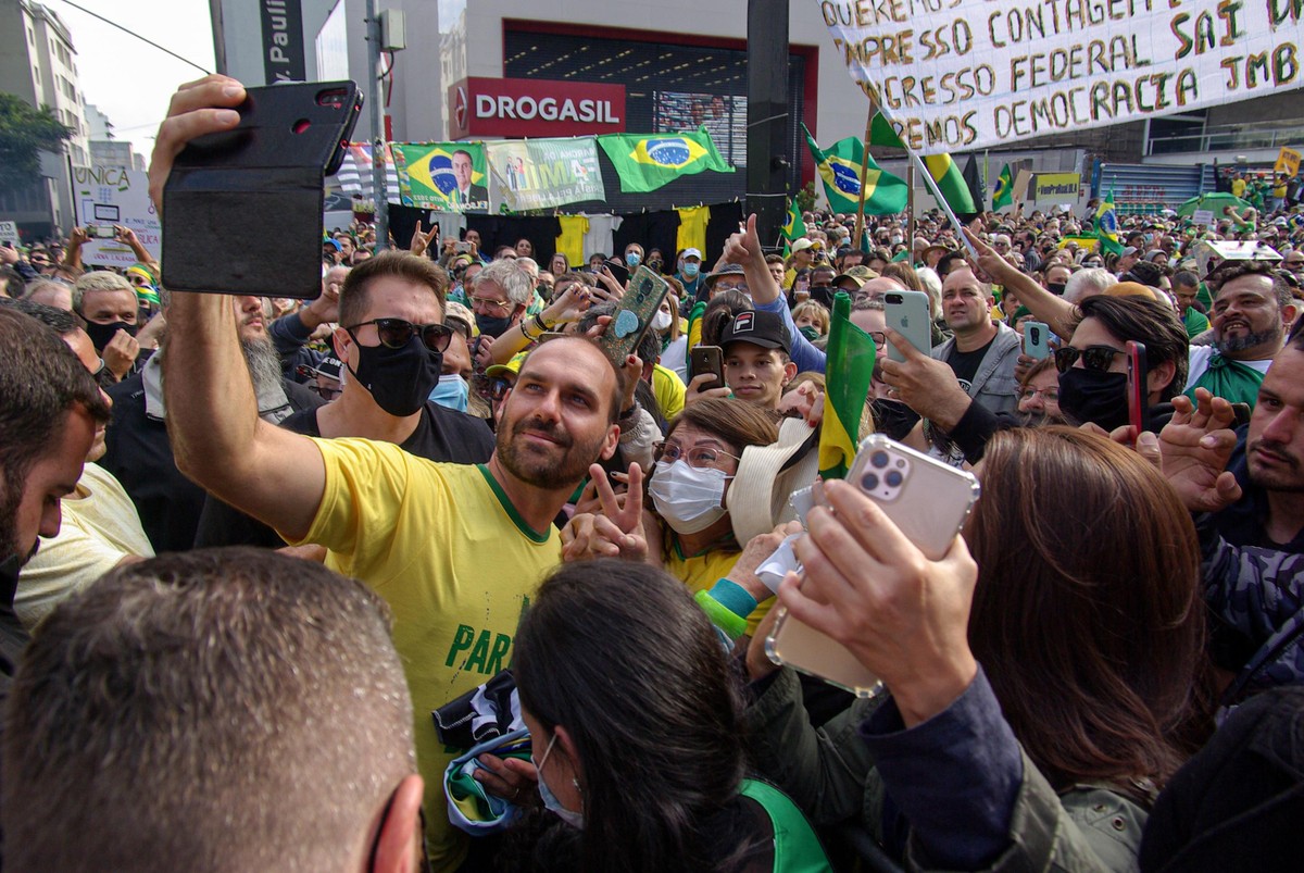 Apoiadores De Bolsonaro Fazem Ato Na Avenida Paulista Pelo Voto Impresso São Paulo G1 