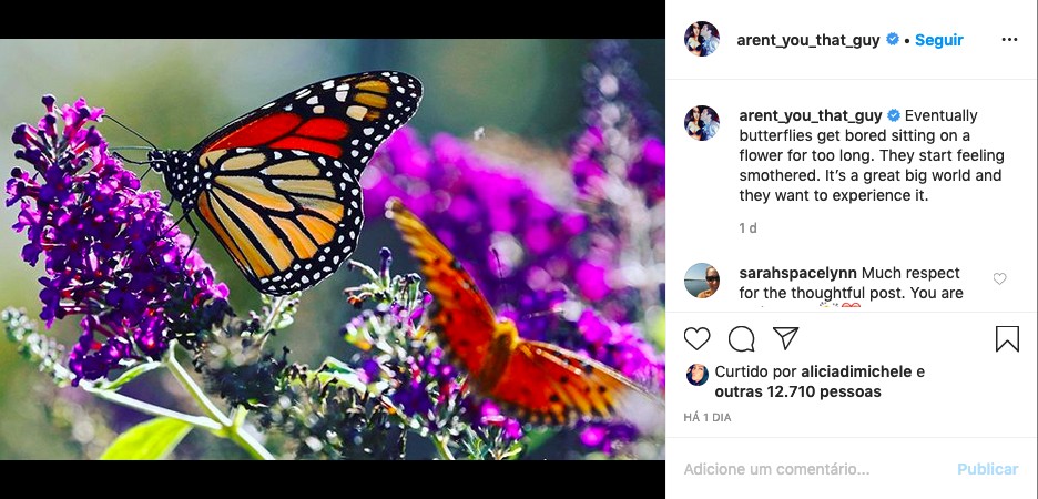 O post enigmático de Brian Austin Green interpretado por muitos como o anúncio do fim de seu casamento com Megan Fox (Foto: Instagram)