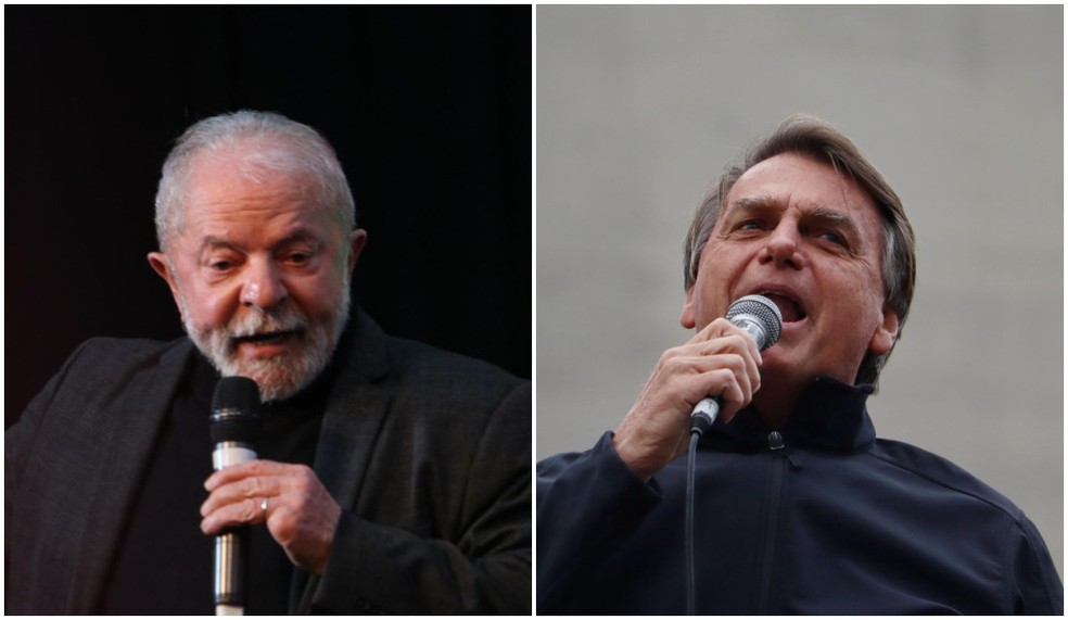 Montagem de fotos com Lula (PT) e Jair Bolsonaro (PL). — Foto: TOMZÉ FONSECA E LUIS PEDRUCO/ESTADÃO CONTEÚDO