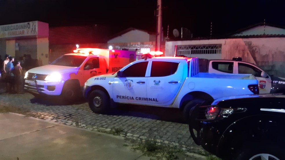 Crime aconteceu nesta noite em Mangabeira, MacaÃ­ba â Foto: SÃ©rgio Henrique Santos