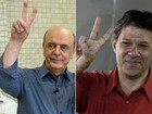 Serra e Haddad buscam apoio (AFP e Reuters)