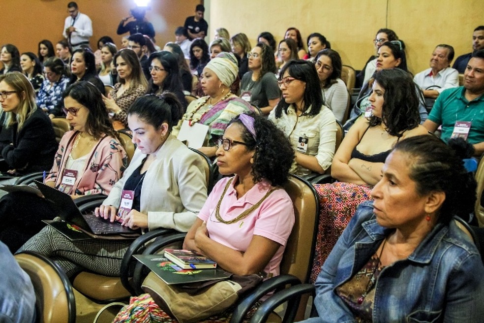 Encontro reuniu várias mulheres — Foto: Defensoria Pública de MT/ Assessoria