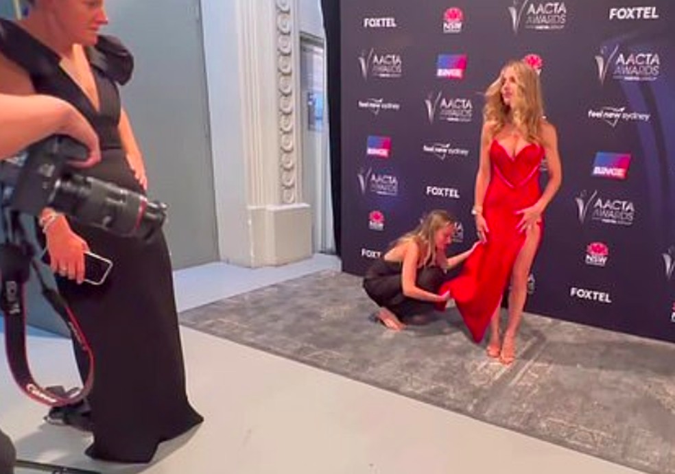 A atriz espanhola Elsa Pataky no red carpet do Australian Academy of Cinema and Television Arts Awards 2022 — Foto: Reprodução