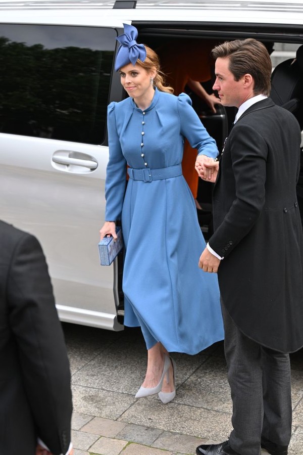 LONDON, ENGLAND - JUNE 03: Princess Beatrice attend the National Service of Thanksgiving at St Paul’s Cathedral on June 03, 2022 in London, England. The Platinum Jubilee of Elizabeth II is being celebrated from June 2 to June 5, 2022, in the UK and Common (Foto: WireImage,)