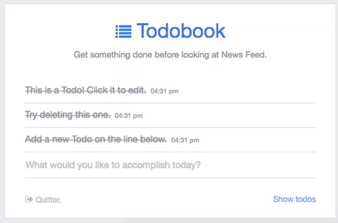 Interface do Todobook (Foto: Reprodução/Felipe Vinha)