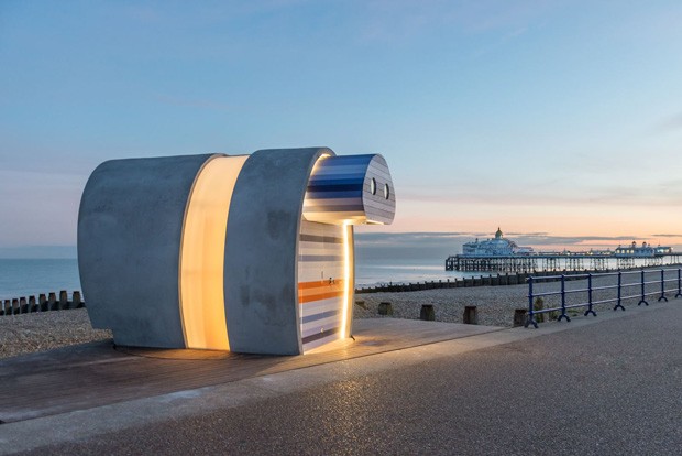 Escritório de arquitetura cria cabana de praia que gira 180 graus  (Foto: Reprodução / JaK Studio)