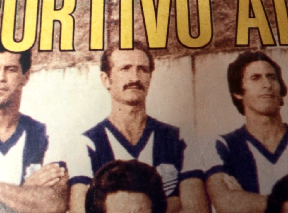 Felipão nos tempos de zagueiro do CSA — Foto: Arquivo/Museu dos Esportes