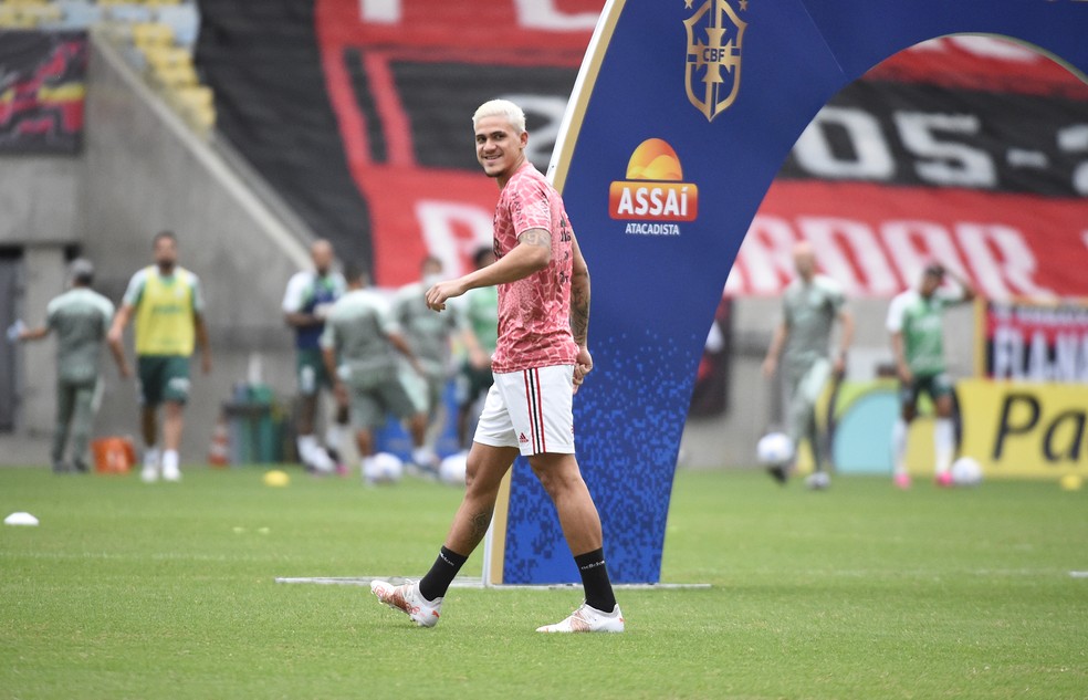 Pedro, atacante do Flamengo — Foto: André Durão / ge