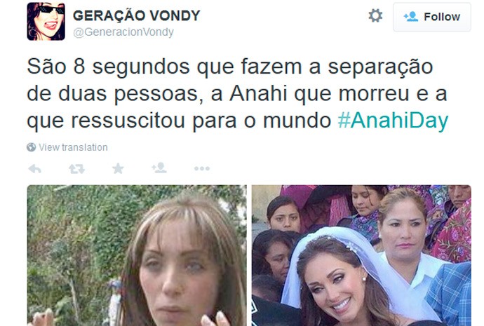 Tuíte para Anahi 2