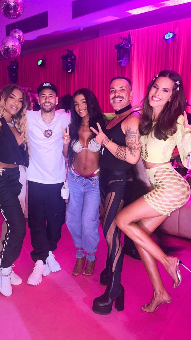 Ludmilla, Neymar, Brunna Gonçalves, Matheus Mazzafera (Foto: Reprodução / Instagram)
